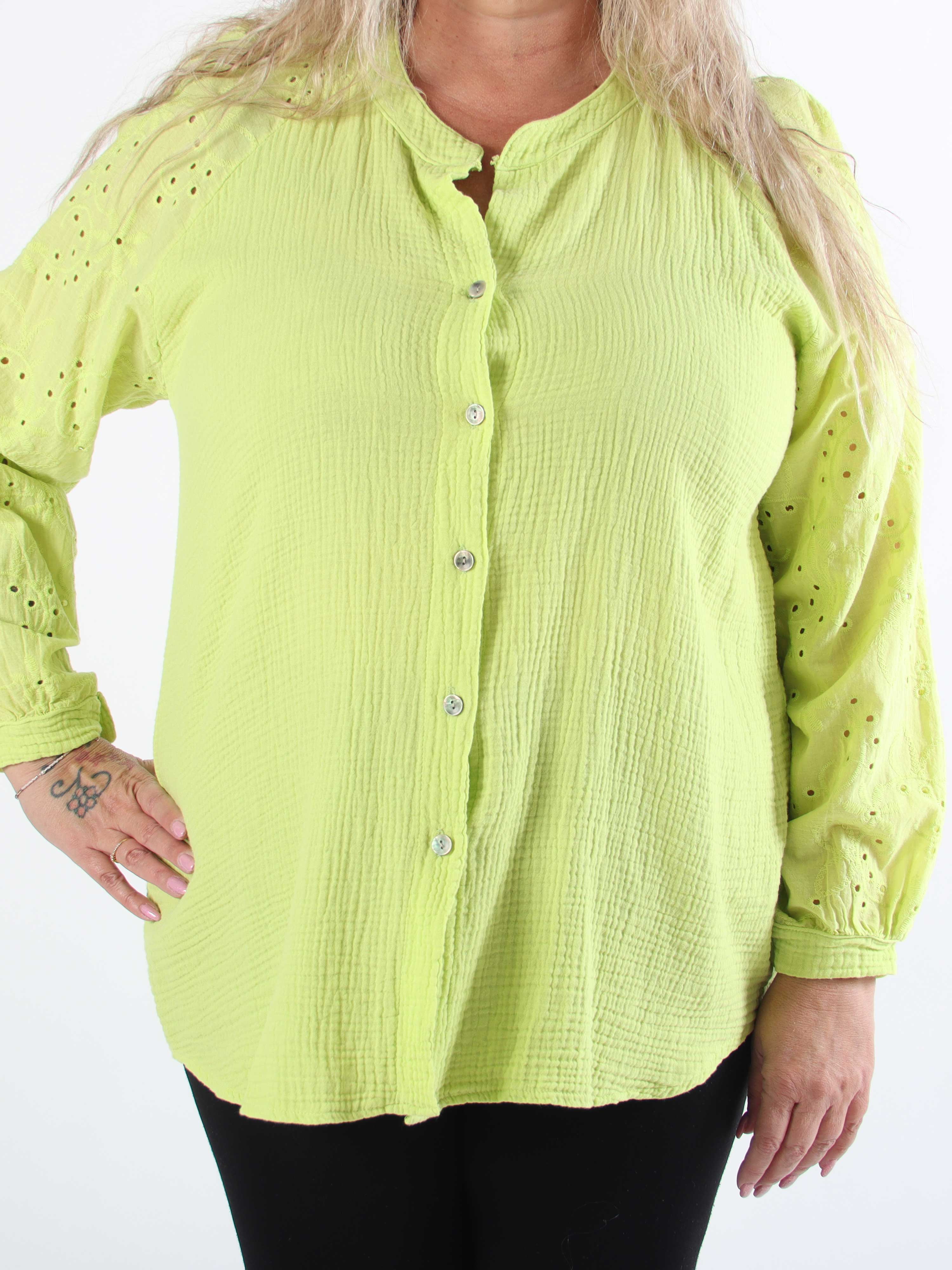 Sandrini - Blød bomuldsskjorte i plus size